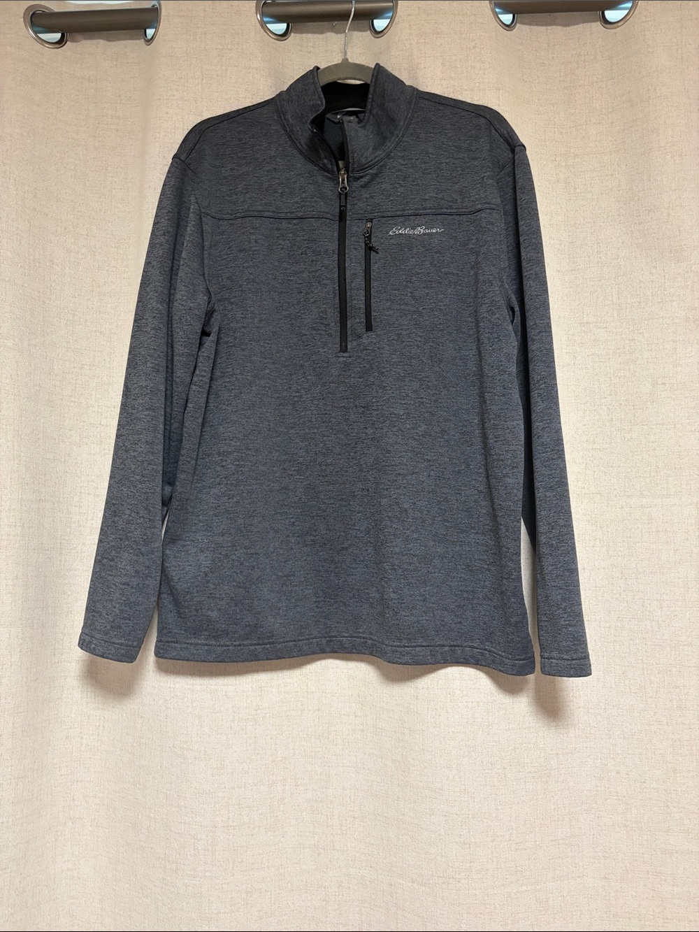 Eddie Bauer Men’s Dark Gray Quarter-Zip Pullover